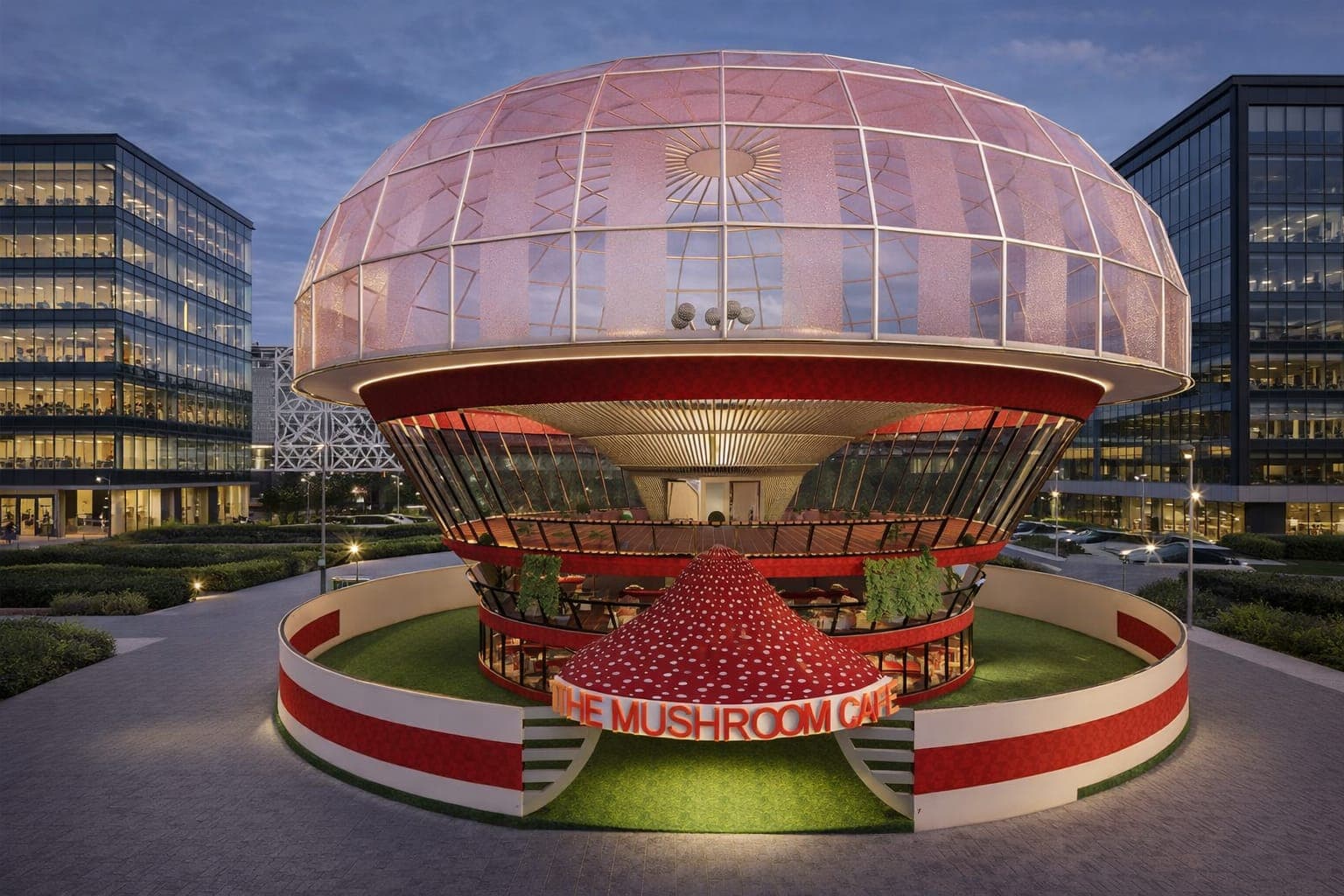 Mushroom Cafe – Parametric Architecture Project